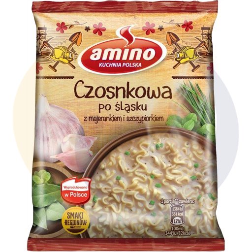 Amino Zupa błysk.czosnkowa po śląsku 61g/22szt  kod:8710604748803