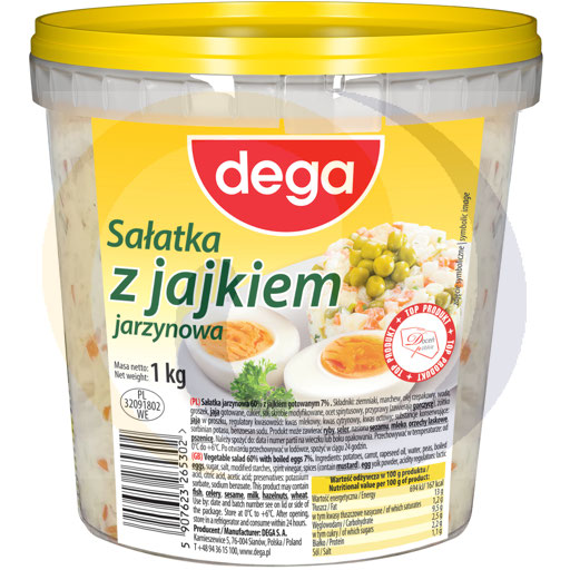 Sałatka jarzynowa z jajkiem 1,0kg/4szt Dega (99.7772.end)