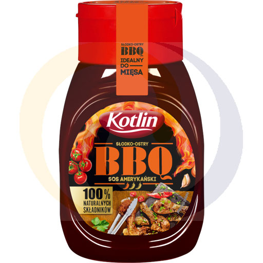 Agros Kotlin Ex Sos BBQ amer.słod-ostr Kotlin pet330g/12szt E Agros Nova kod:5900385502241