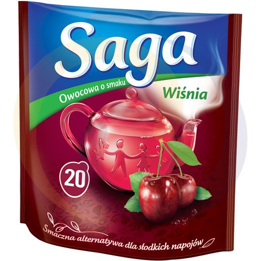 Saga Herbata ex. wiśnia 20t*2,0g/20szt  kod:8714100818886