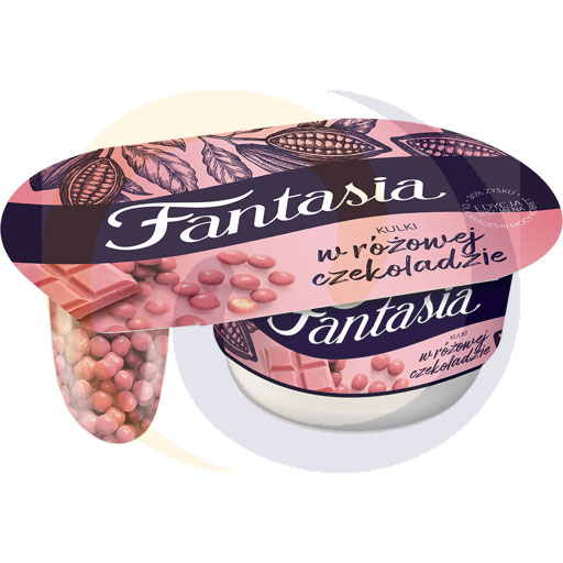 Danone Jogurt Fantasia kulki w różowej czekol 102g/12szt  kod:59089452
