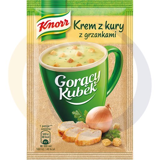 Knorr Zupa GK krem z kury z grzankami 16g/40szt  kod:8712100867804