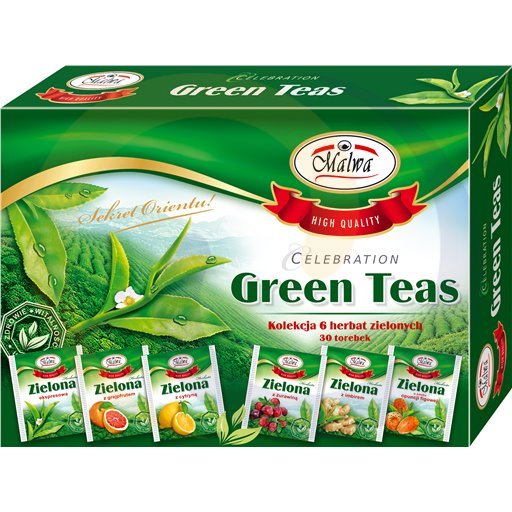 Malwa Herbaciana bombonierka Green Tea Collec 6*5/10szt  kod:5902781001205