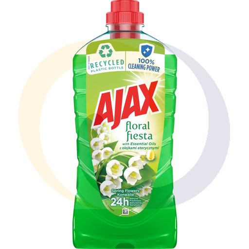 Płyn uniwersalny Ajax wiosenny,zielony 1,0l/12szt (84.8957)