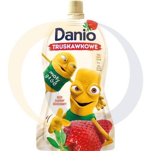 Danone Serek danio truskawka 140g saszetka/16szt  kod:59071945