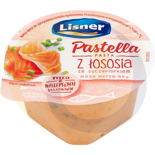 Lisner Pastella z łososia ze szczypiorkiem 80g/6szt  kod:5900344035278