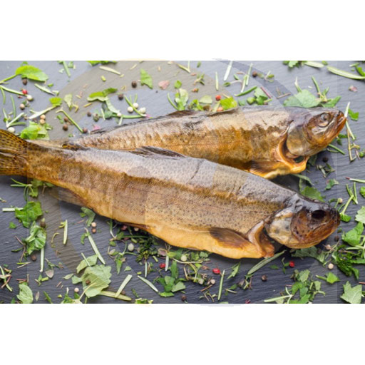 Pstrąg wędzony patroszony luzem ok.3kg Seamor (14.14488.end)