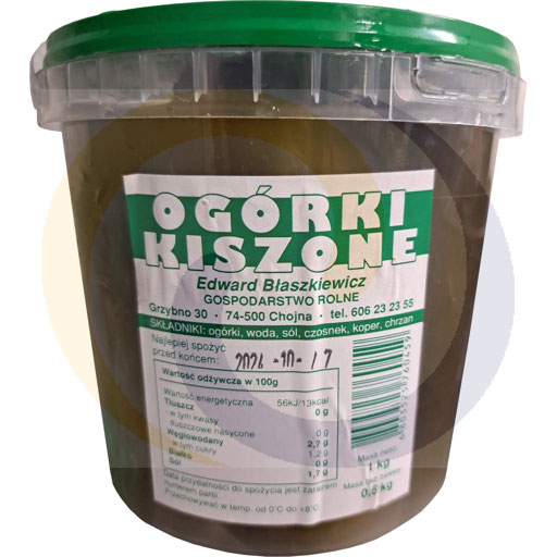 Ogórki Kiszone Błaszkiewicz 600g Polska