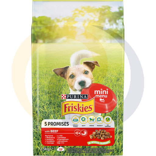 Nestle - Purina Friskies Dog pokarm z wołowiną i warz. 1,5kg/4szt Purina kod:7613034241207