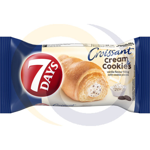Croissant 7Days Cream&Cookies vanilla 60g/20pcs Mondelez (10.308)