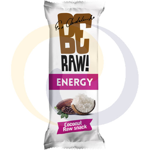Purella BeRAW Baton energy surowe kakao, kokos 40g  kod:5905669246569