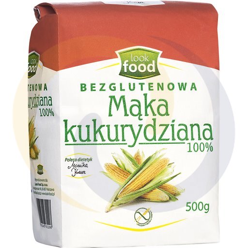 Look Food Mąka Kukurydziana Bezgluten 0,5kg/4szt =ZZ  kod:5902340972298
