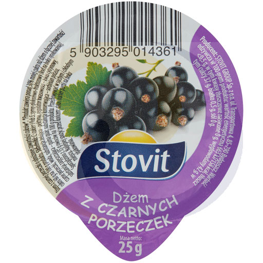 Dżem z czarnej porzeczki HoReCa 25g/100szt Stovit
