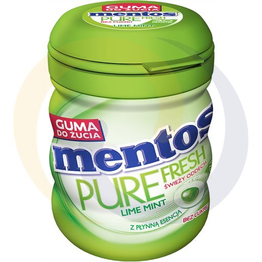 Van Melle Guma Mentos pure fresh lime mi.bottle 60g/6szt  kod:80733300