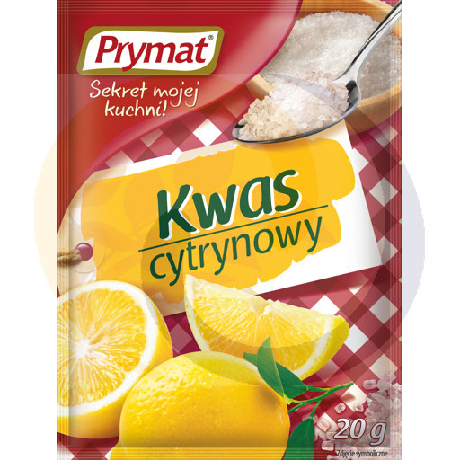 Kwas cytrynowy 20g/25szt Prymat