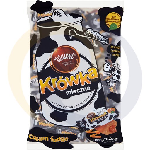 Wawel Cukierki Krówka mleczna flow-pack 1,0kg/5szt  kod:5900102022410