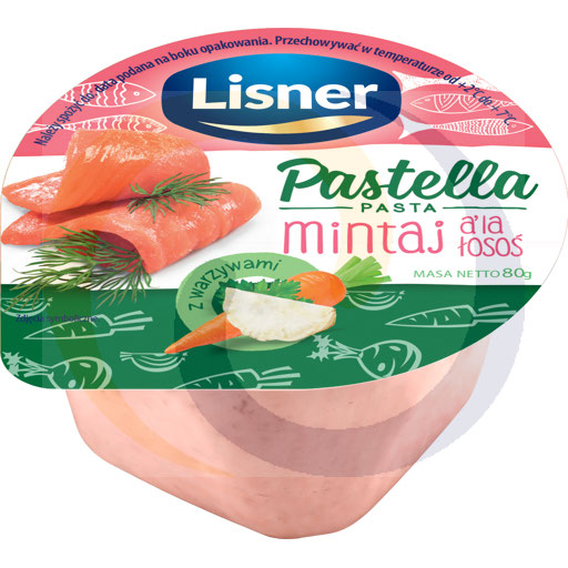 Lisner Pastella z mintaja a`la łosoś z warzywami 80g/6sz  kod:5900344023886