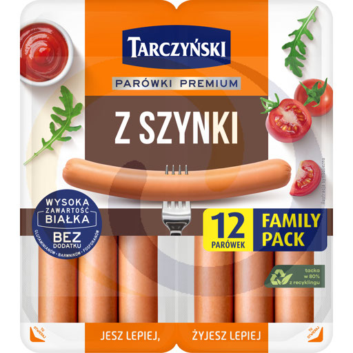 Parówki z Szynki Family Pack 440g/5szt E Tarczyński (67.4679)
