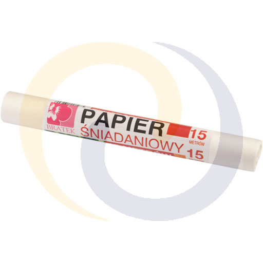 Papier śniadaniowy rolka 31cm 15m/30szt Bratek