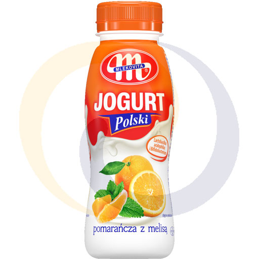 Mlekovita Jogurt Polski Pomarańcza z Melisą 250g/6szt  kod:5900512850085