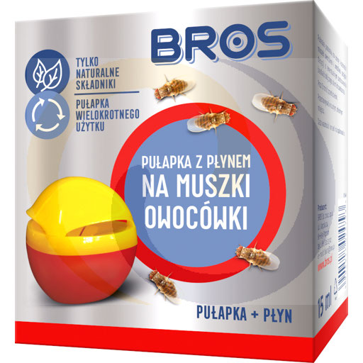 Pułapka z płynem na muszki owocówki .Bros