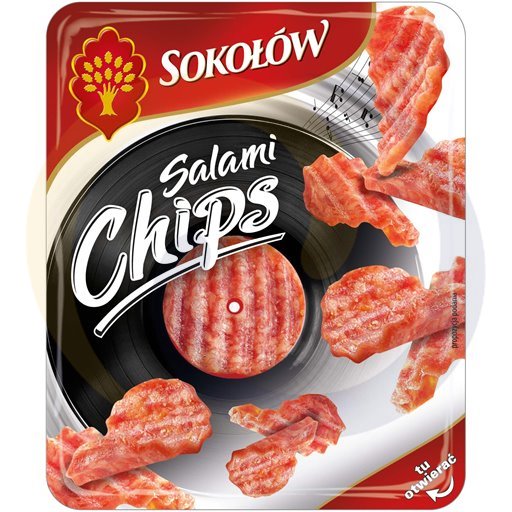 Sokołów Wędliny Salami chips klasyczne 60g/11szt Sokołów kod:5905620010925