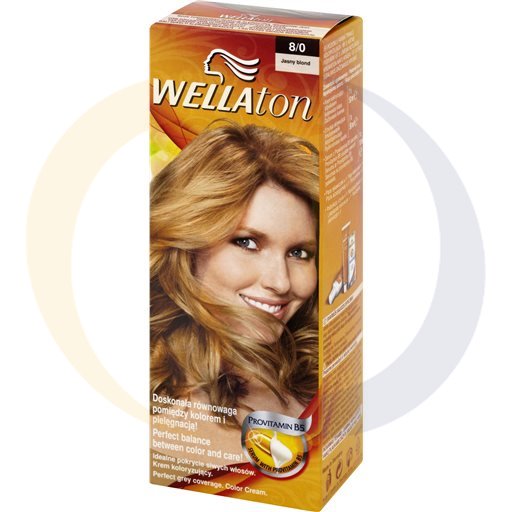 Procter & Gamble Chemia Farba do włosów Wellaton 8/0 Jasny blond kod:4056800023165