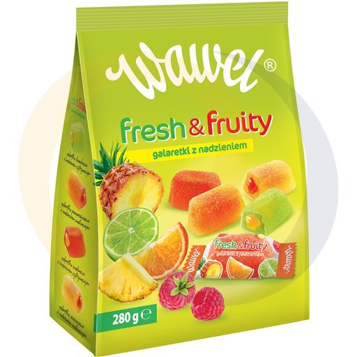 Wawel Galaretki Fresh&fruity torebka 280g/12szt  kod:5900102017737