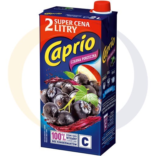 Caprio Ex Napój Caprio czarna porzeczka karton 2,0l/6szt E Caprio kod:5900334007421