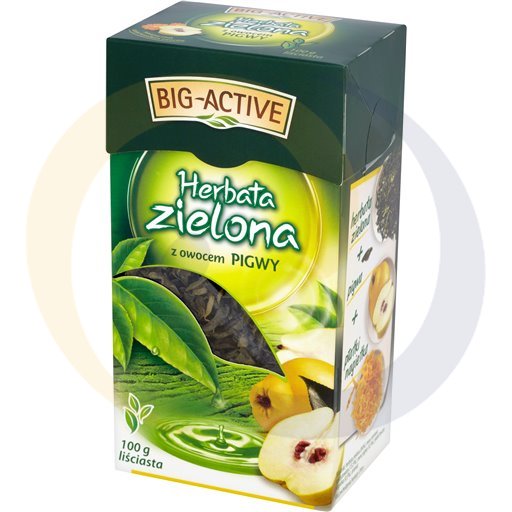 Herbapol Herbata BA zielona z pigwą liść 100g/12szt  kod:5905548350295