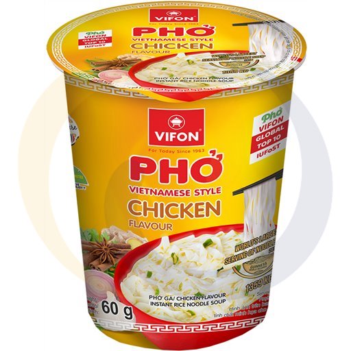 Tan-Viet Zupa PHO BO z klus.ryżow.kurczak kubek 60g/8szt  kod:5901882018600
