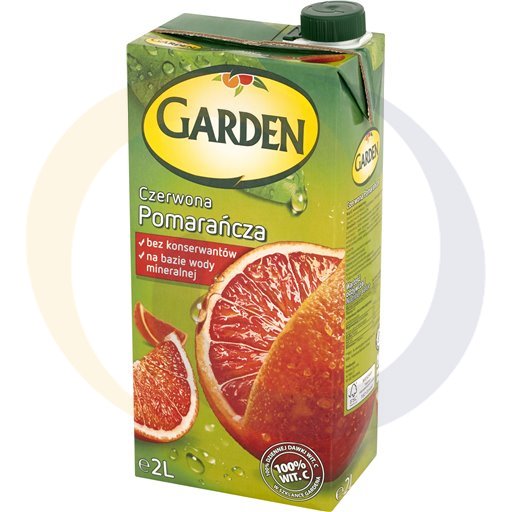Fortuna Napój Garden czerwona pomarań.karton 2,0l/6szt   kod:5901886010273