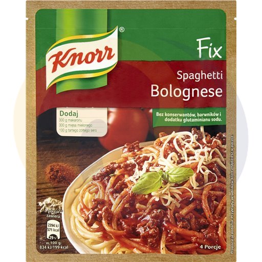 Knorr Fix Spaghetti Bolognese 4P 44g/24szt  kod:8712100460340