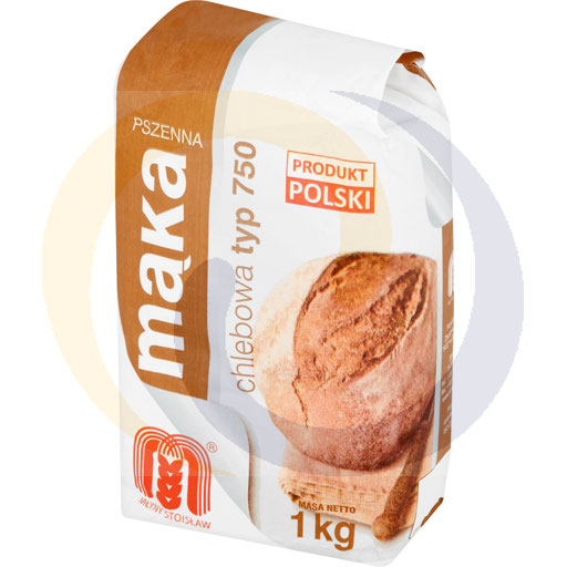 Mąka pszenna do wyp. chleba typ 750 1,0kg/10 Stoisław (33.1409)