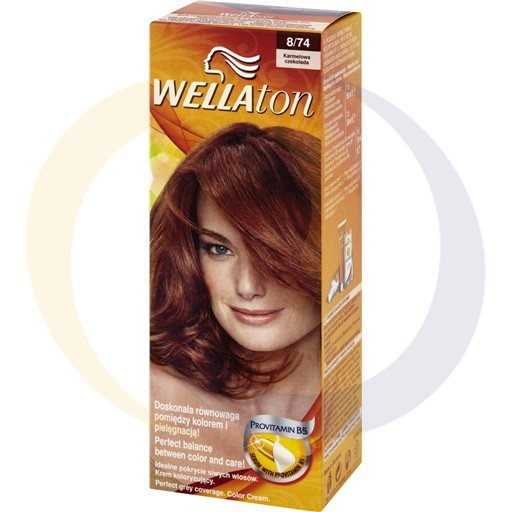 Procter & Gamble Chemia Farba do włosów Wellaton 8/74 Karmelowa czekolada kod:4056800620111