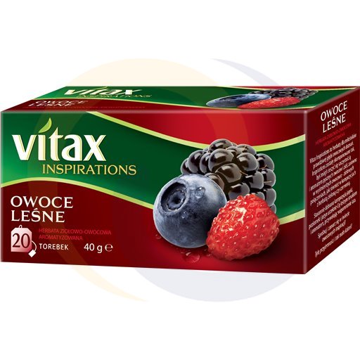 Vitax Herbata Inspirations owoce leśne 20t*2,0g/12szt  kod:5900175431348