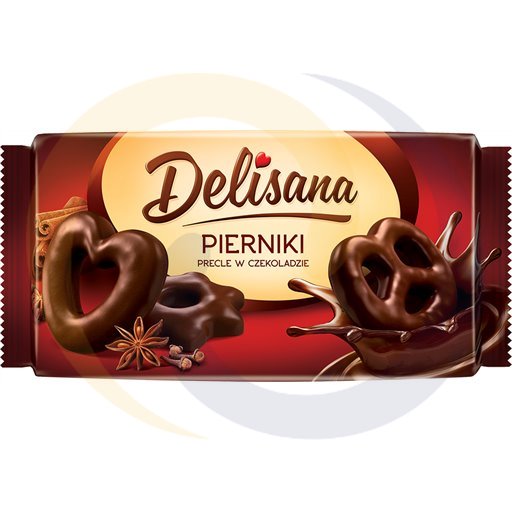 Delicpol Piernik precel w czekoladzie 400g/10szt  kod:5905784912394
