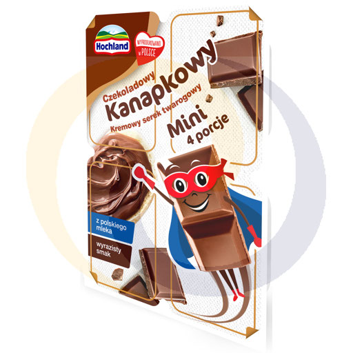 Hochland Serek Kanapkowy MINI czekoladowy 120g/8 szt.  kod:5902899144733