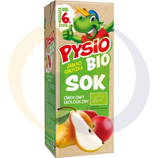 Fortuna Sok Pysio BIO jabłko-gruszka 0,2l/24szt  kod:5901886032404