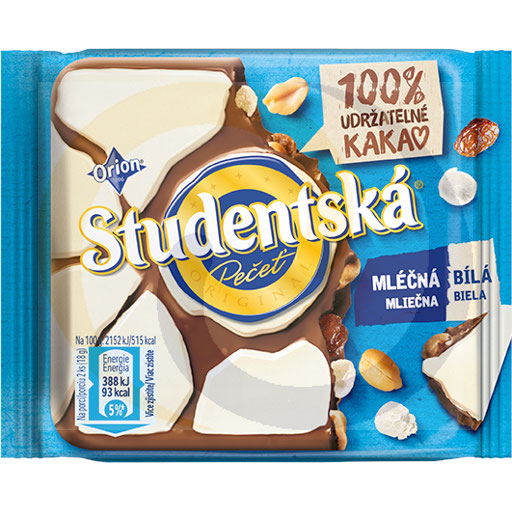Nestle - słodycze, kawy Czekolada Studentska Biała 90g/14szt Nestle kod:8593893776852
