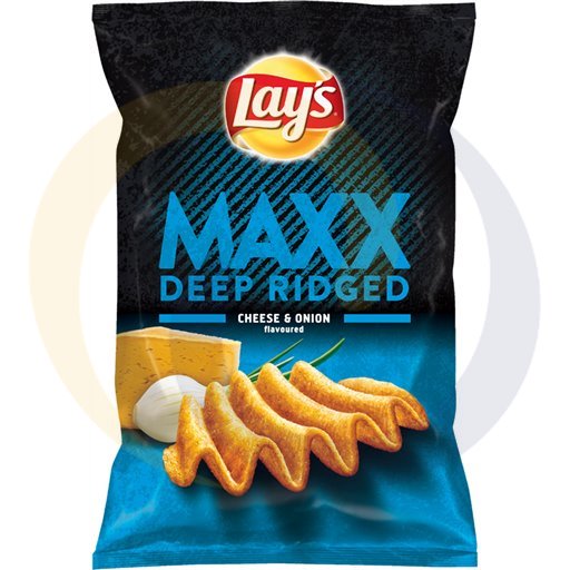 Frito Lay Chipsy Lays maxx ser-ziel cebulka 130g/21szt  kod:5900259096845