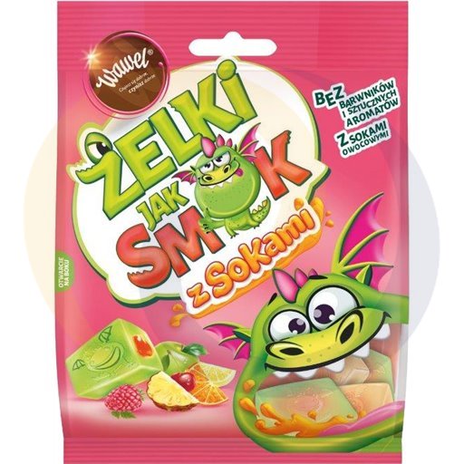 Wawel Żelki jak Smok z sokami 100g/9szt  kod:5900102022571