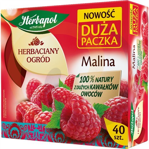 Herbapol Herbaciany Ogród malina rodz.pacz 40t*2,7g/6sz  kod:5900956006307