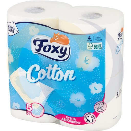 Foxy Papier toaletowy FOXY Cotton A4/15szt FOXY kod:8008260001654