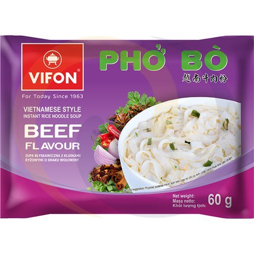 Tan-Viet Zupa Vifon PHO BO klus.ryż.o sm.wołow 60g/18szt  kod:5901882018747