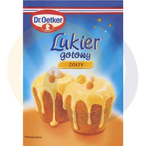Dr. Oetker Lukier gotowy żółty 100g/12szt Dr.Oetker kod:5900437116013