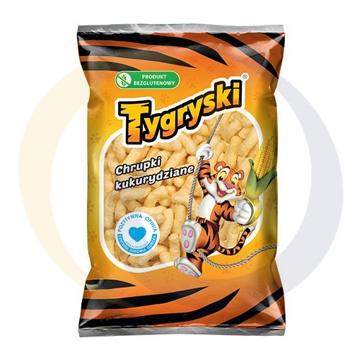 TBM Snacks Chrupki kukurydziane Tygryski 100g/25szt TBM kod:5908221100637