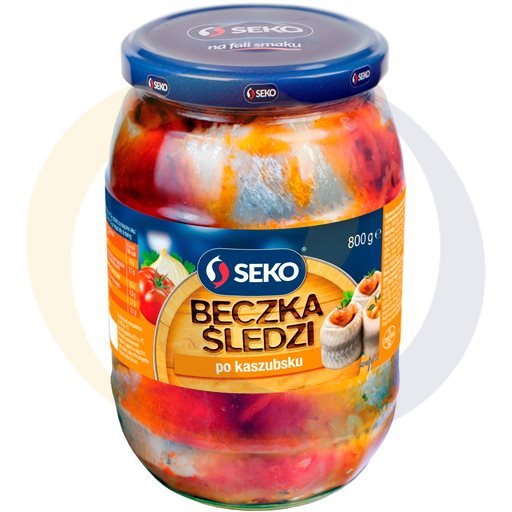 Seko Beczka śledzi po kaszubsku 800g/6szt  kod:5902353001640