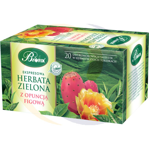 Bifix Herbata zielona z opuncją figową 2g*20t/10szt  kod:5901483100308