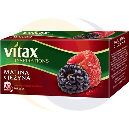 Vitax Herbata Inspirations malina jeżyn.20t*2,0g/12szt  kod:5900175431515